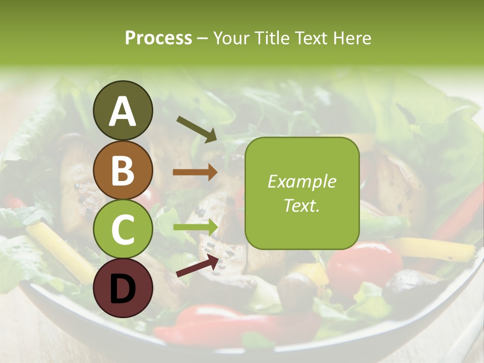 Red Vegetarian Snack PowerPoint Template