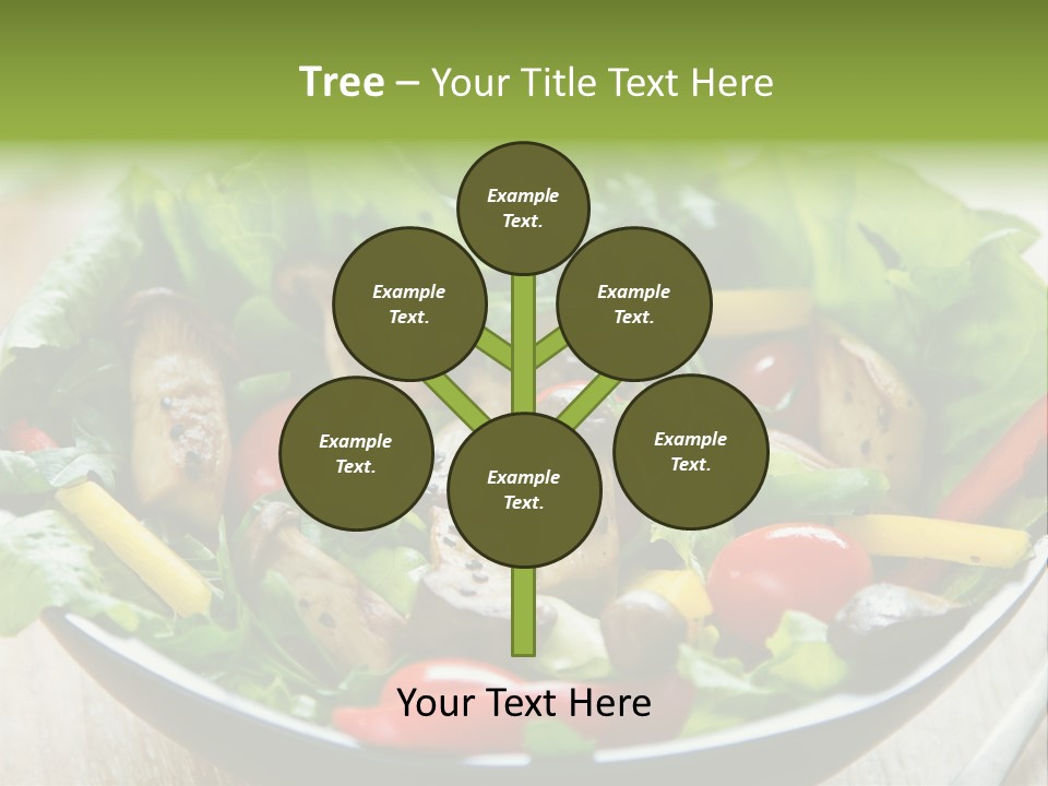 Red Vegetarian Snack PowerPoint Template