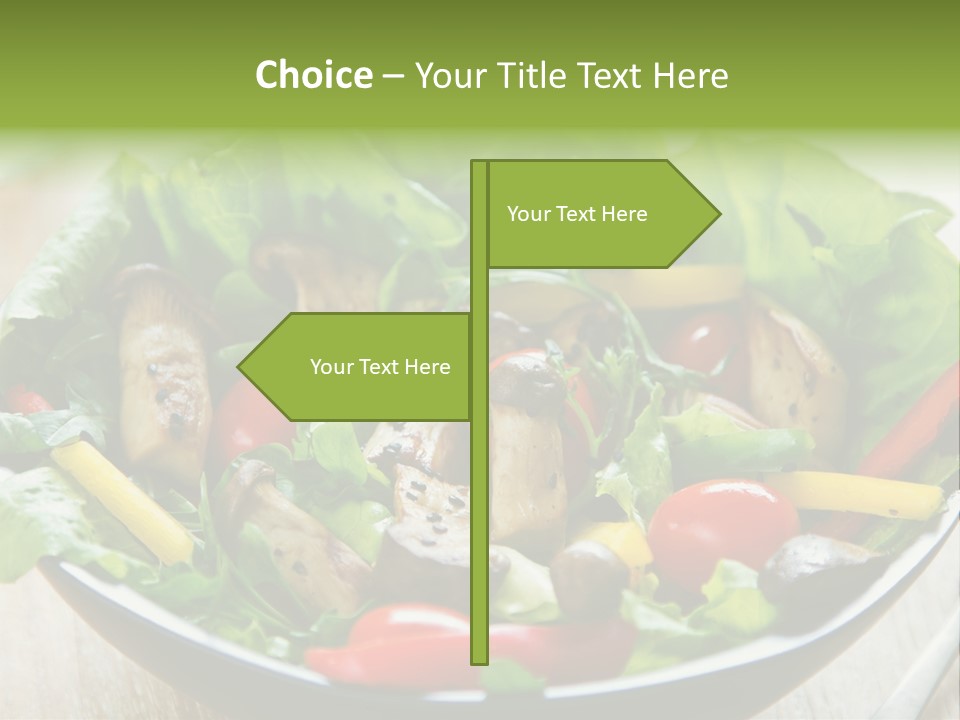 Red Vegetarian Snack PowerPoint Template