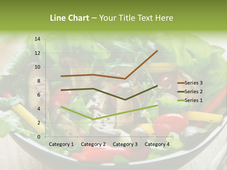 Red Vegetarian Snack PowerPoint Template