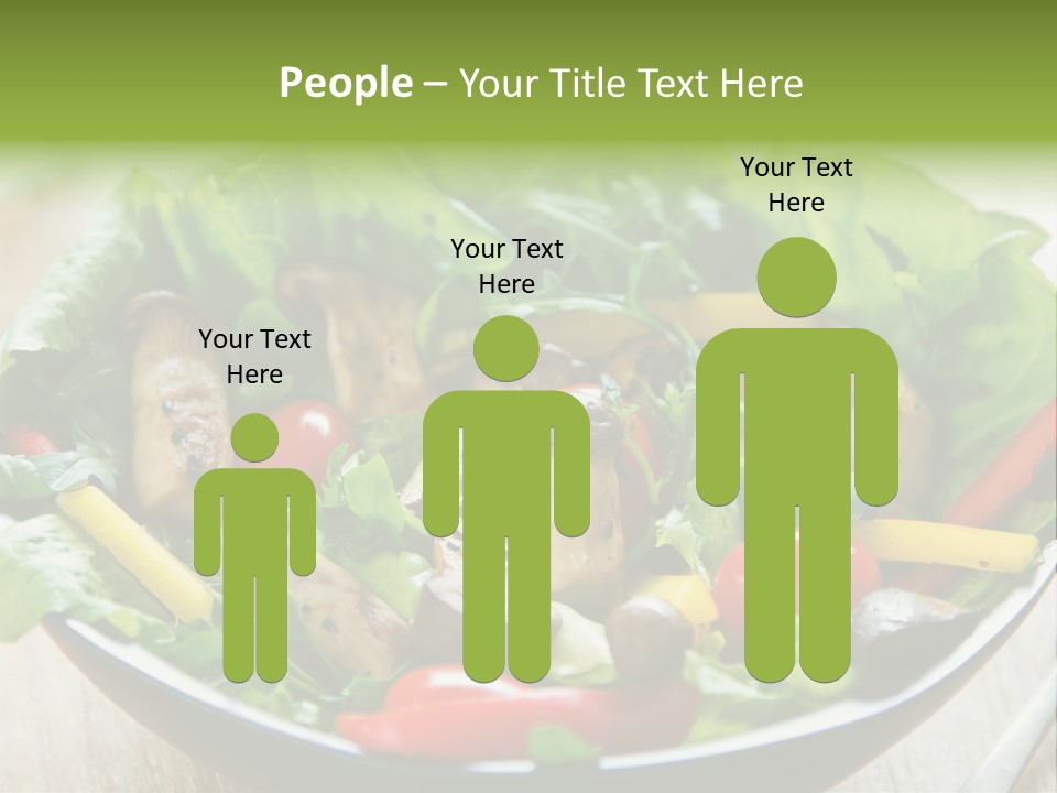 Red Vegetarian Snack PowerPoint Template