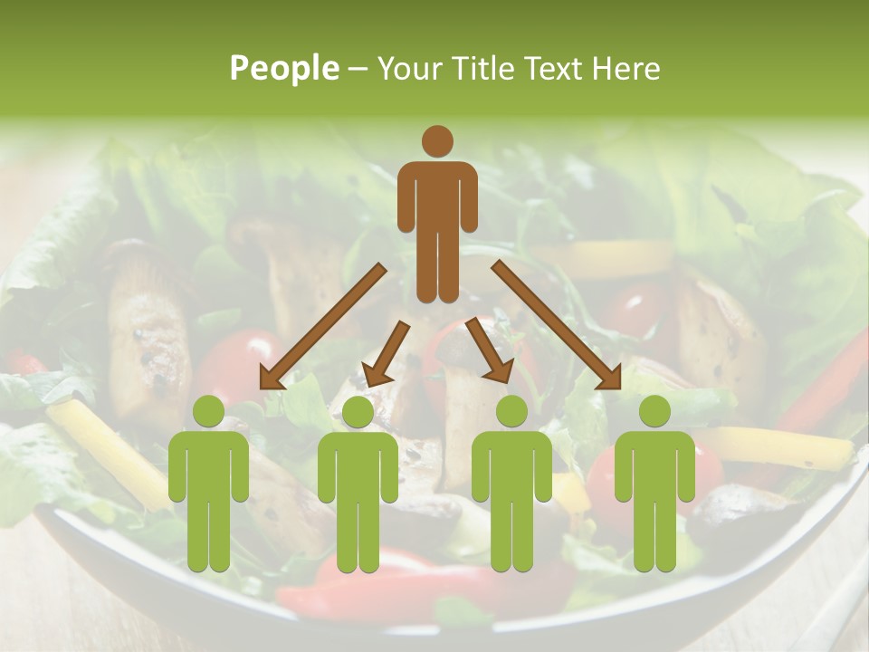 Red Vegetarian Snack PowerPoint Template