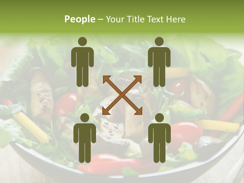 Red Vegetarian Snack PowerPoint Template