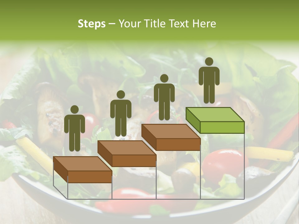 Red Vegetarian Snack PowerPoint Template