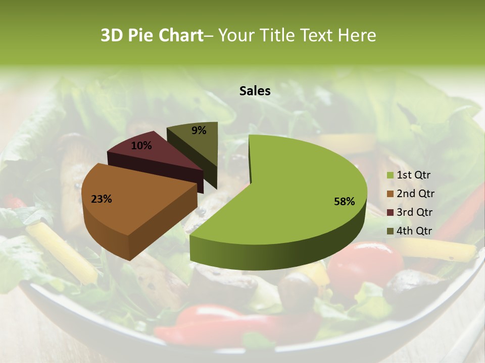 Red Vegetarian Snack PowerPoint Template