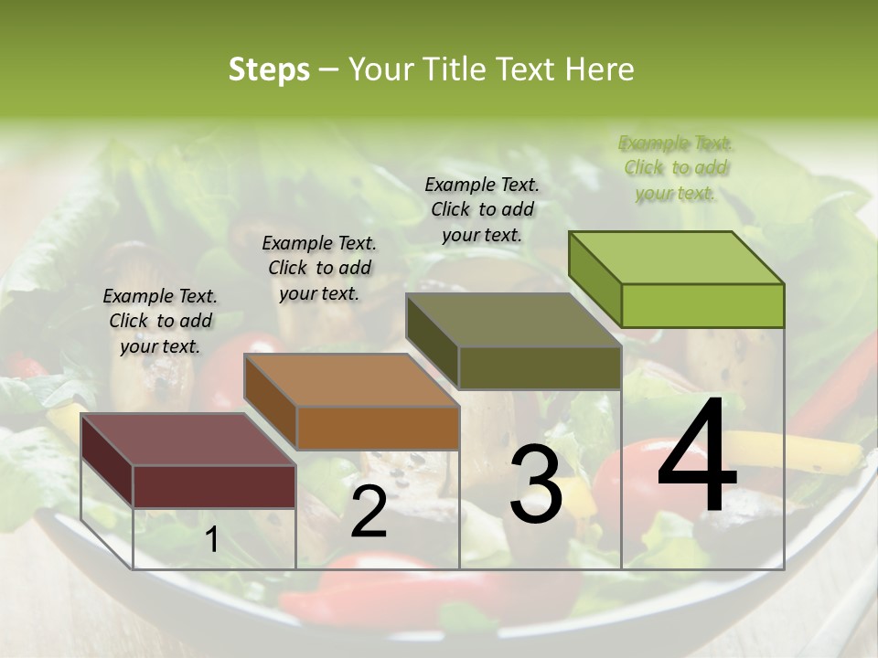 Red Vegetarian Snack PowerPoint Template