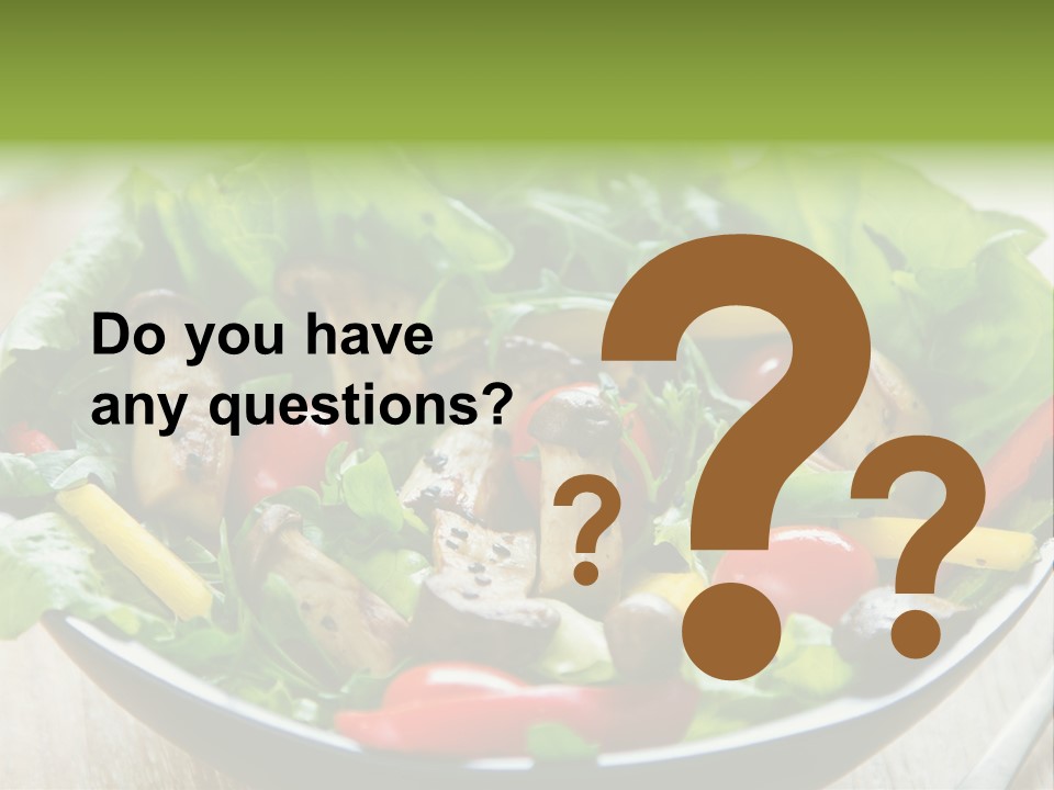 Red Vegetarian Snack PowerPoint Template