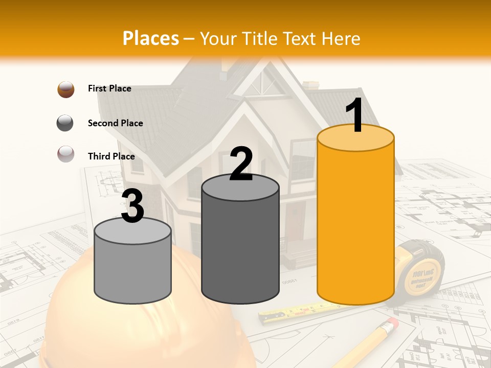 Measurement Built Facade PowerPoint Template