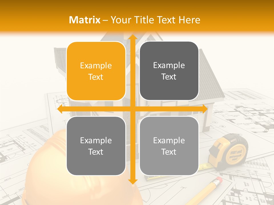 Measurement Built Facade PowerPoint Template