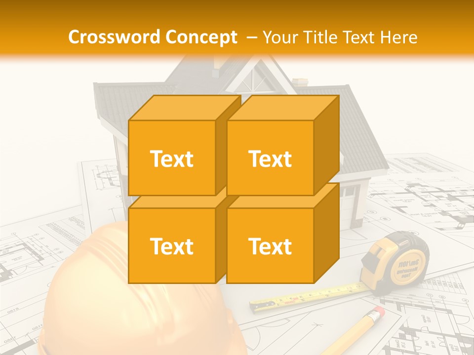 Measurement Built Facade PowerPoint Template