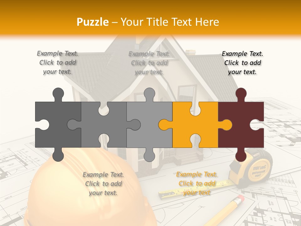 Measurement Built Facade PowerPoint Template