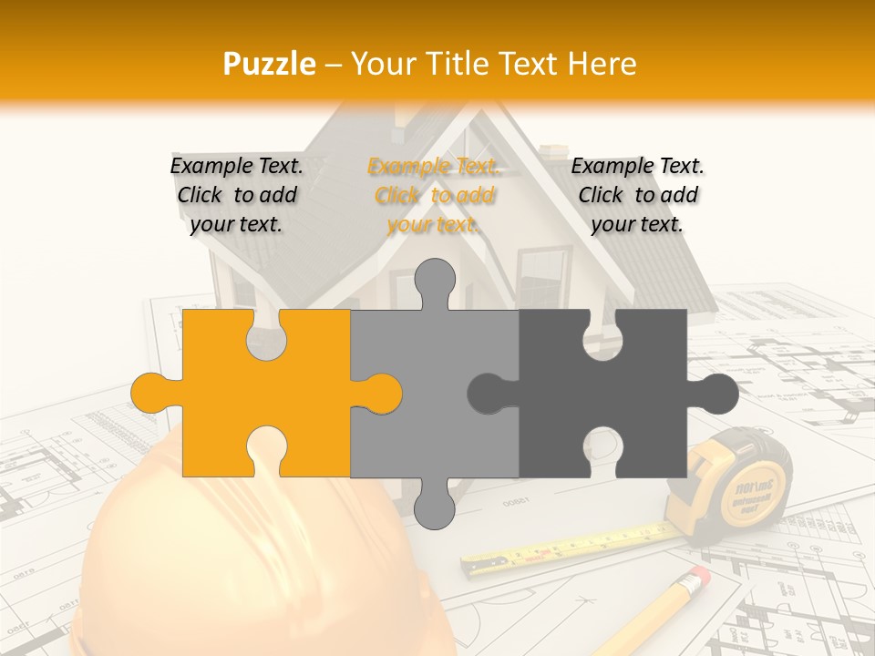 Measurement Built Facade PowerPoint Template