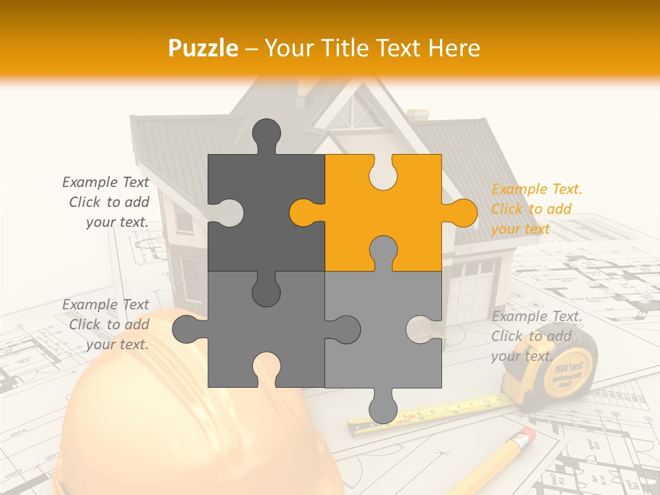 Measurement Built Facade PowerPoint Template