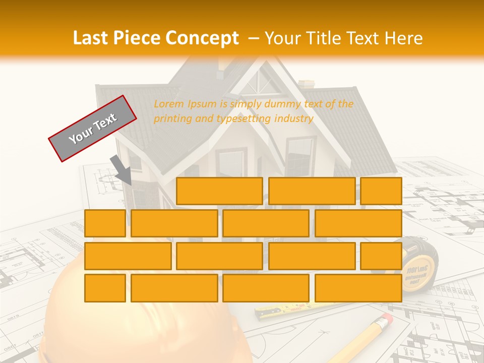 Measurement Built Facade PowerPoint Template