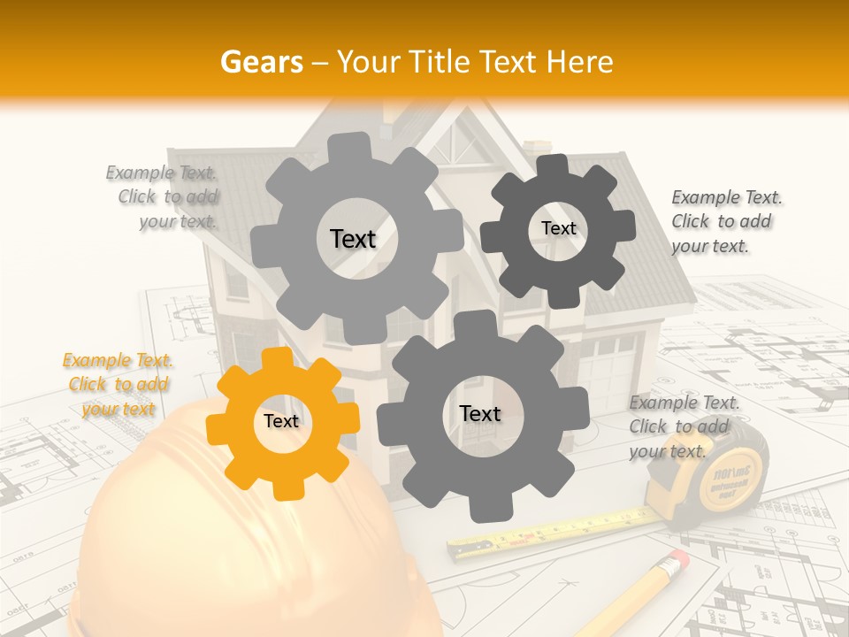 Measurement Built Facade PowerPoint Template