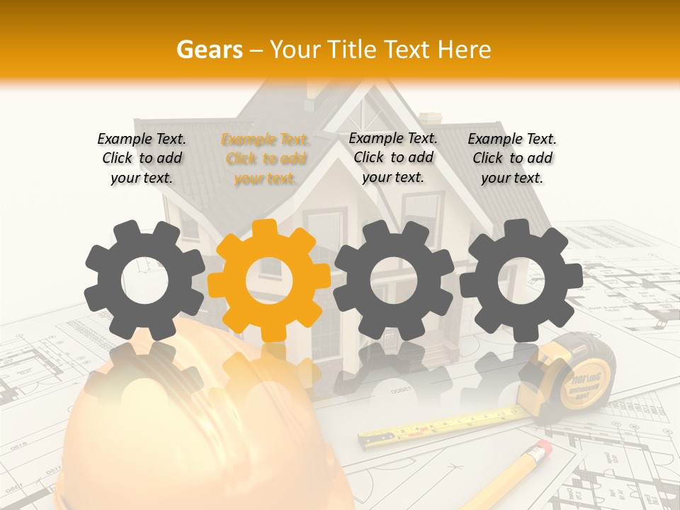 Measurement Built Facade PowerPoint Template