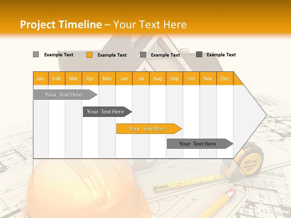 Measurement Built Facade PowerPoint Template