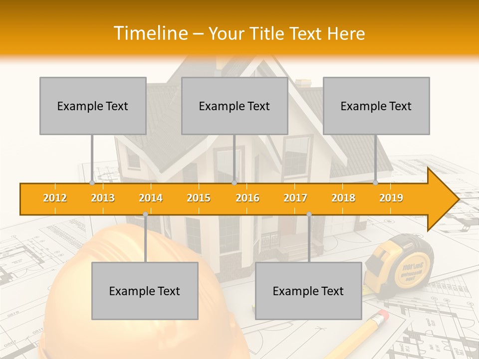 Measurement Built Facade PowerPoint Template