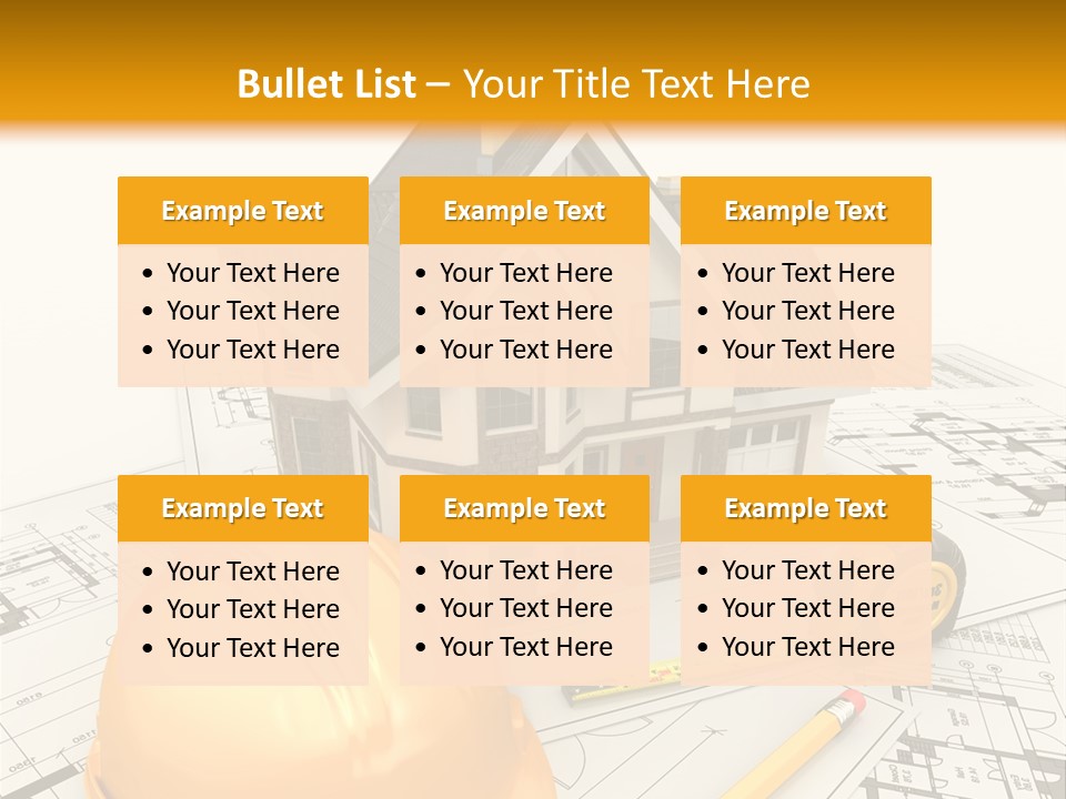 Measurement Built Facade PowerPoint Template
