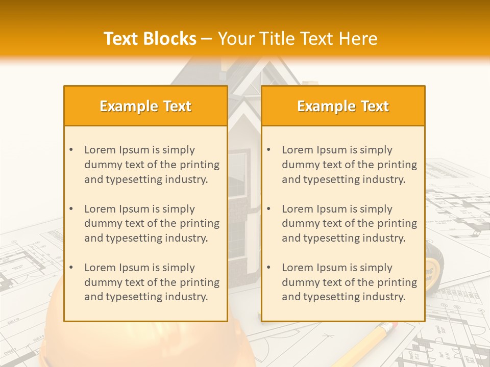 Measurement Built Facade PowerPoint Template
