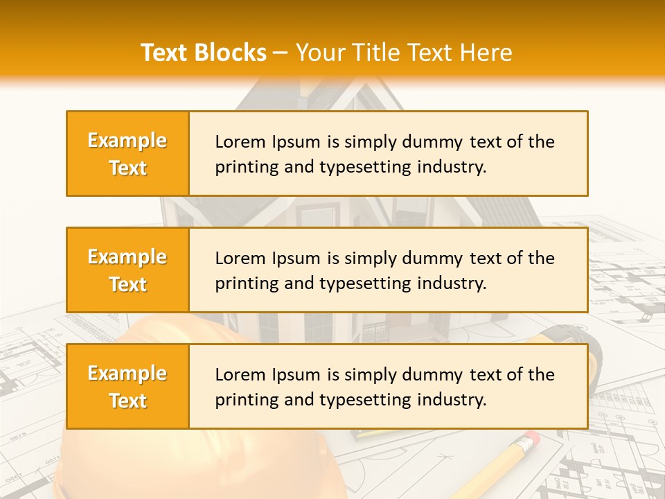 Measurement Built Facade PowerPoint Template