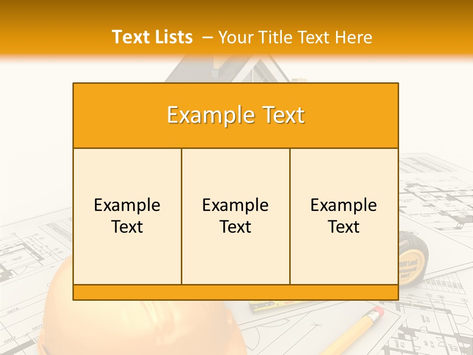Measurement Built Facade PowerPoint Template