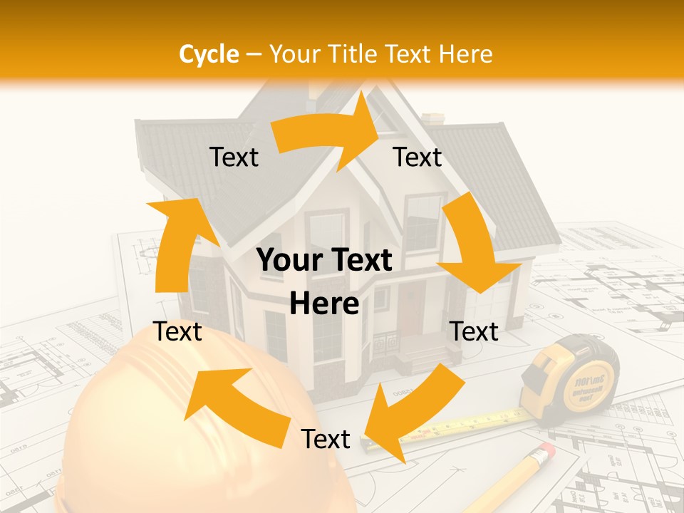 Measurement Built Facade PowerPoint Template