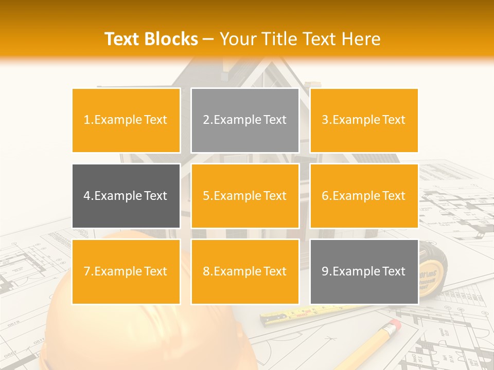 Measurement Built Facade PowerPoint Template