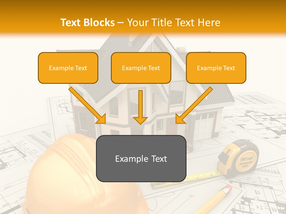 Measurement Built Facade PowerPoint Template