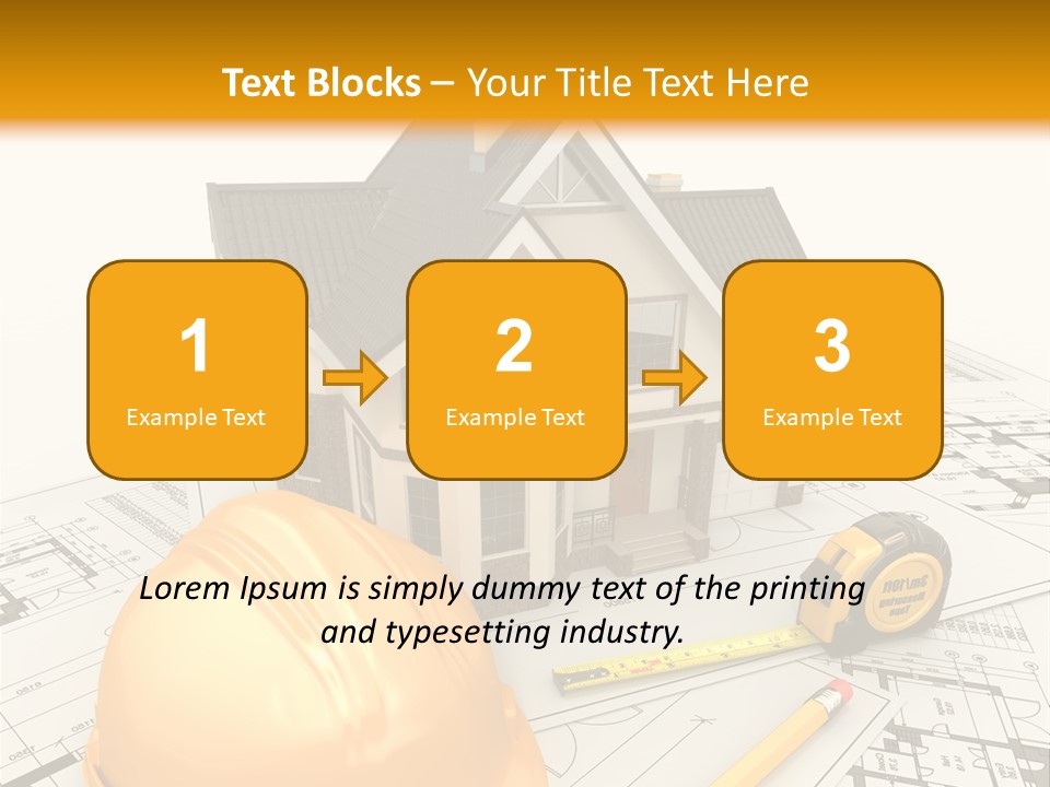 Measurement Built Facade PowerPoint Template