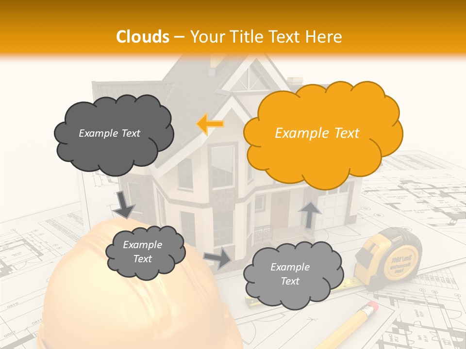 Measurement Built Facade PowerPoint Template