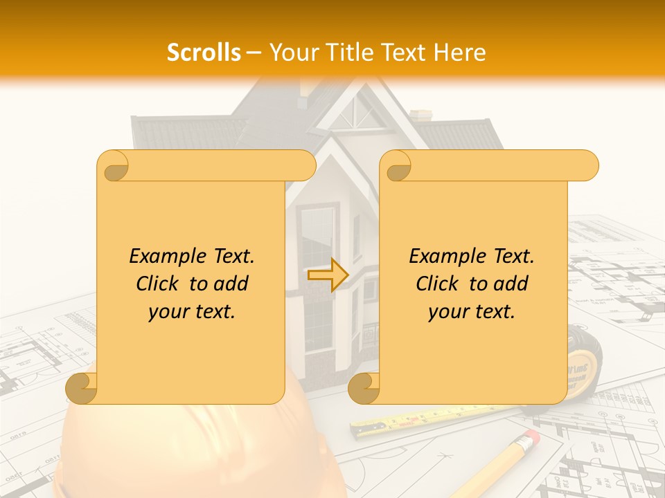 Measurement Built Facade PowerPoint Template