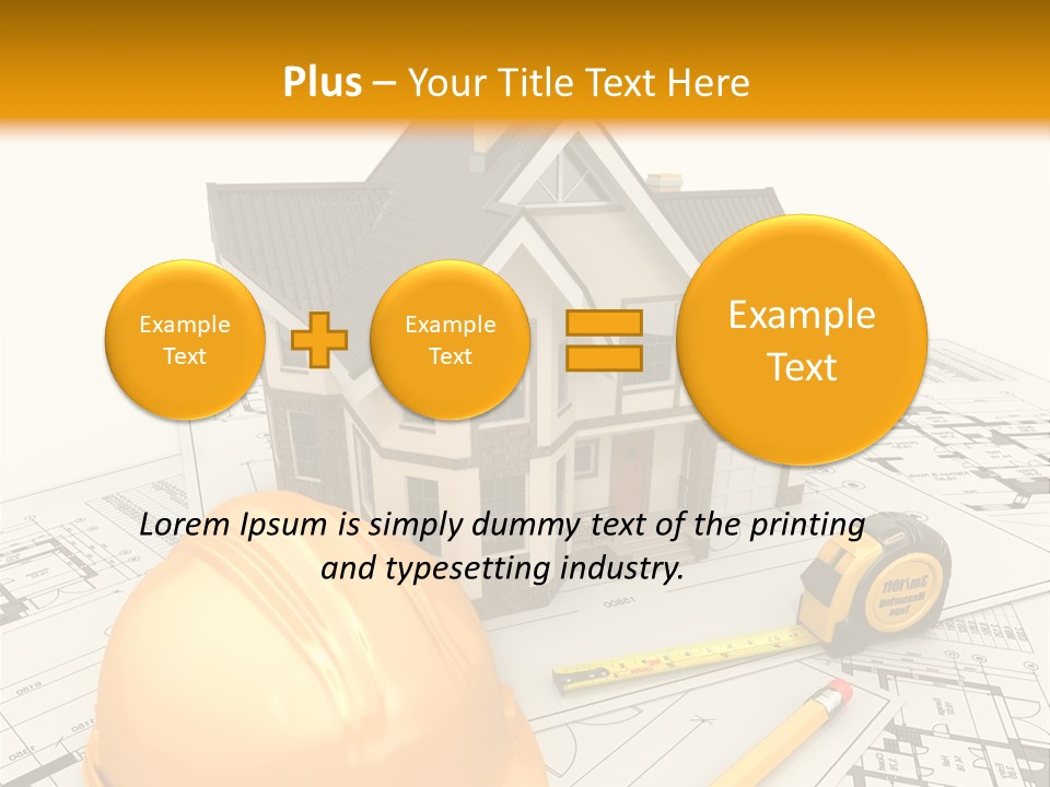 Measurement Built Facade PowerPoint Template