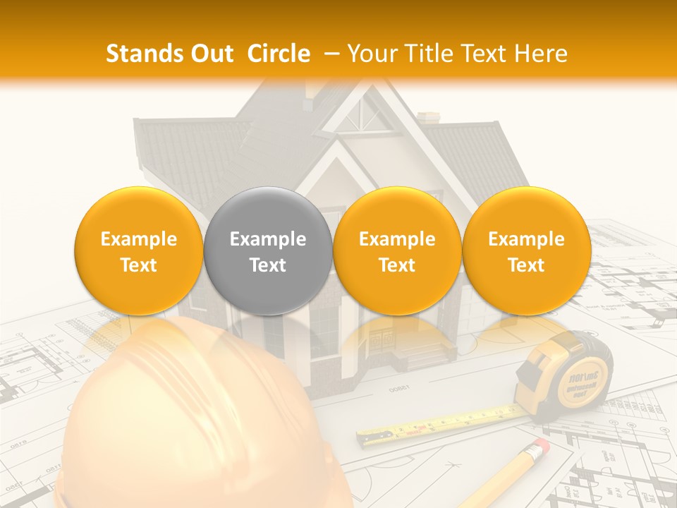 Measurement Built Facade PowerPoint Template