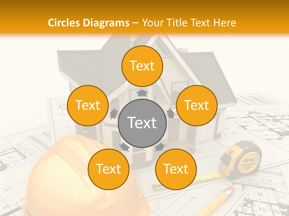 Measurement Built Facade PowerPoint Template
