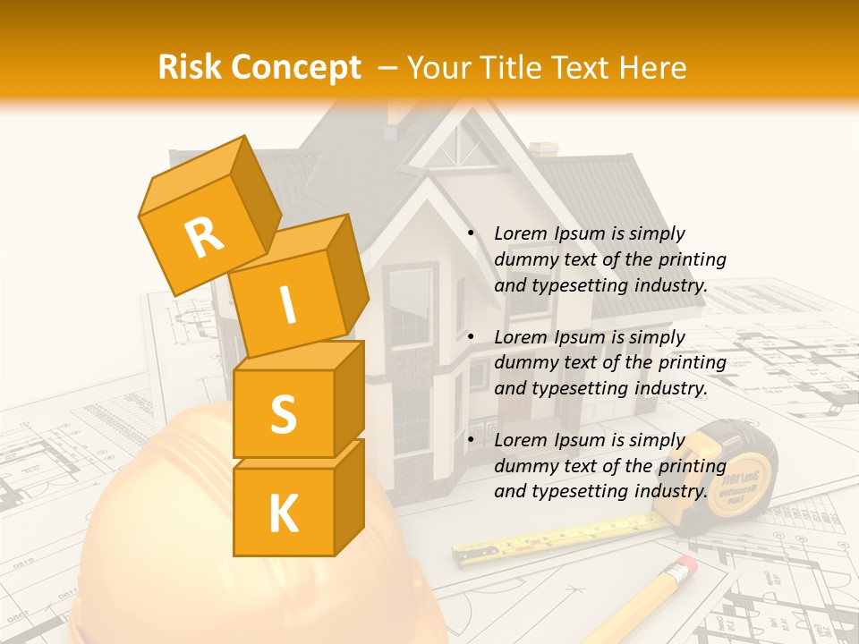 Measurement Built Facade PowerPoint Template