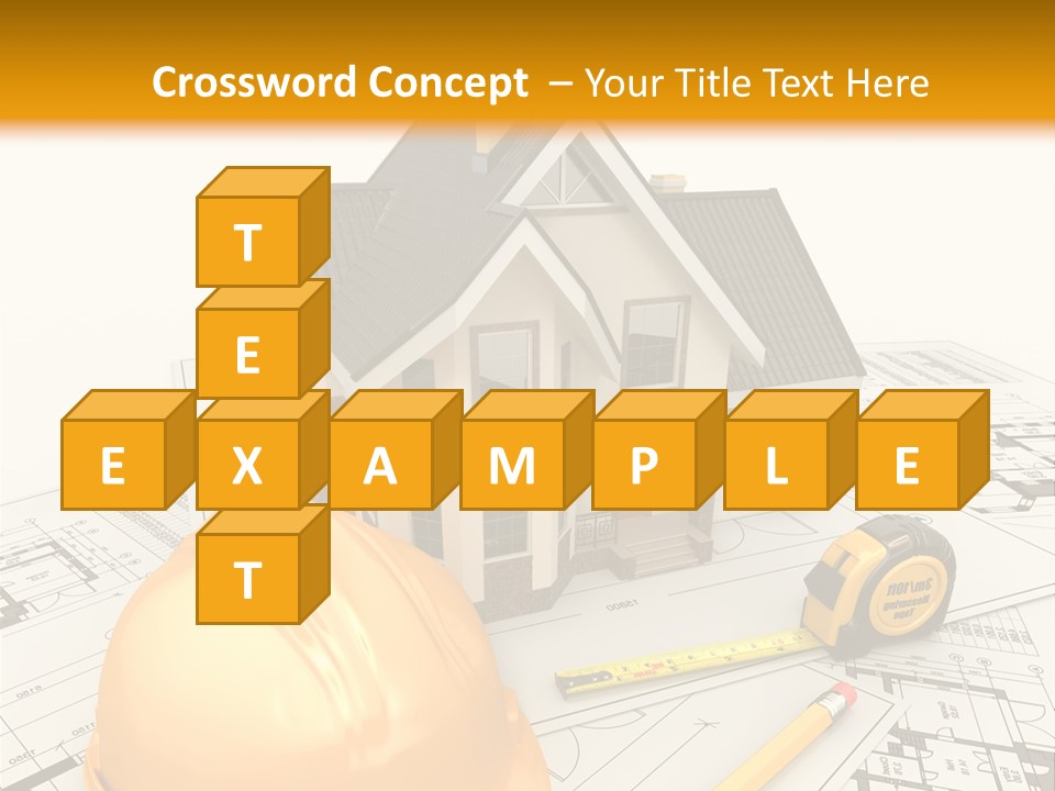 Measurement Built Facade PowerPoint Template
