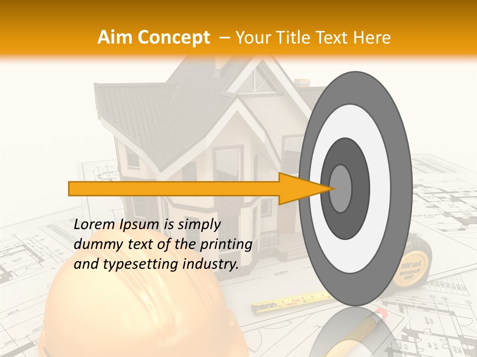 Measurement Built Facade PowerPoint Template