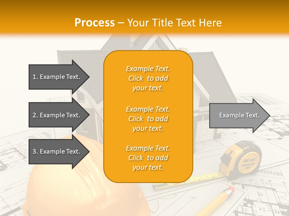 Measurement Built Facade PowerPoint Template