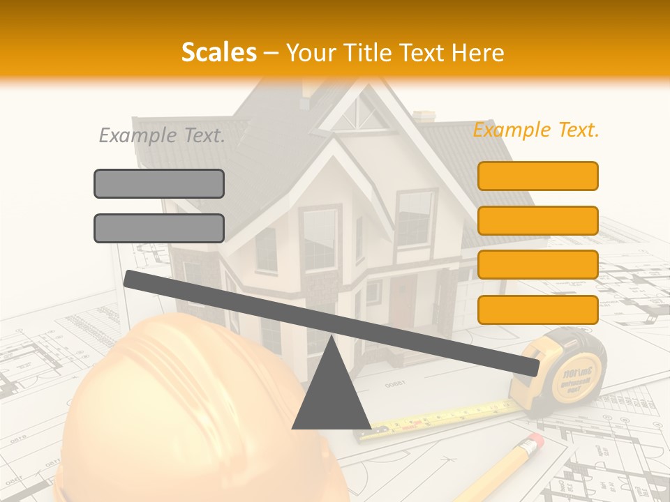 Measurement Built Facade PowerPoint Template
