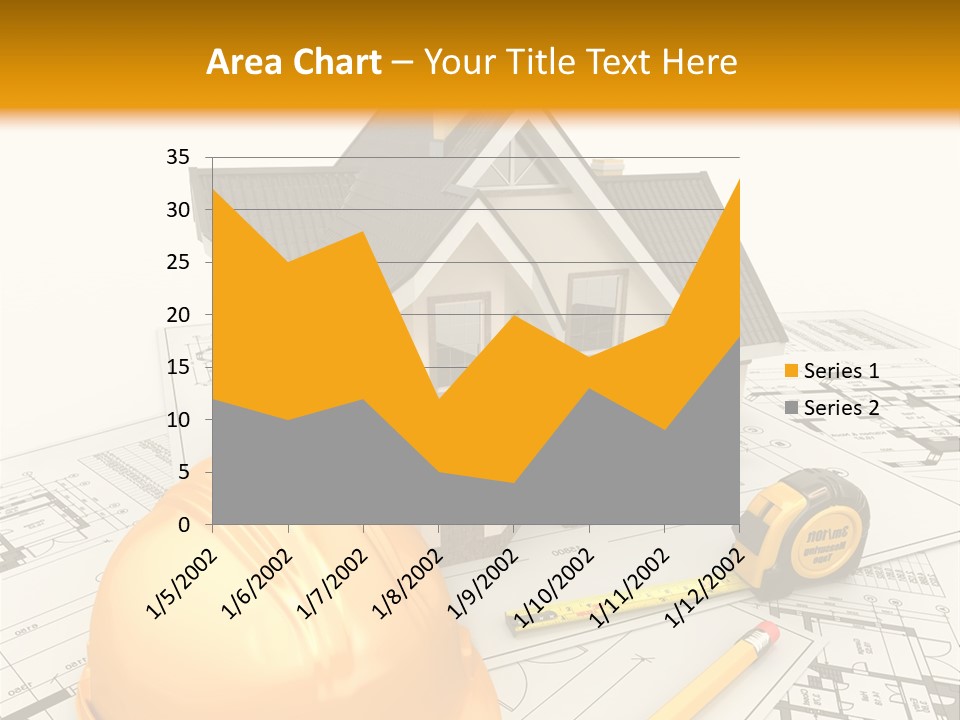 Measurement Built Facade PowerPoint Template