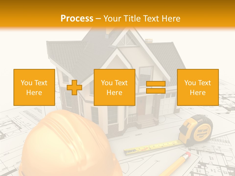 Measurement Built Facade PowerPoint Template