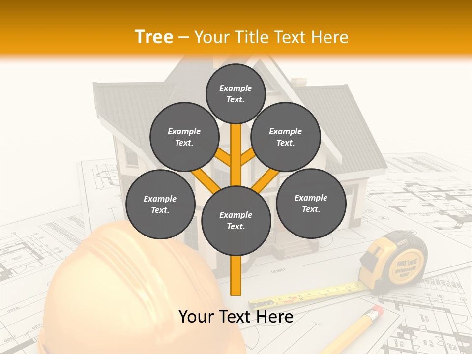 Measurement Built Facade PowerPoint Template