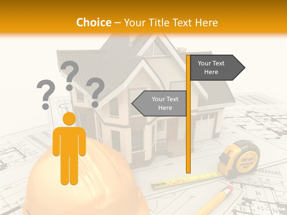 Measurement Built Facade PowerPoint Template