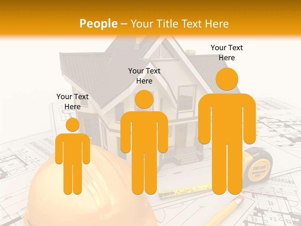 Measurement Built Facade PowerPoint Template