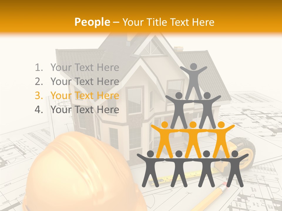 Measurement Built Facade PowerPoint Template