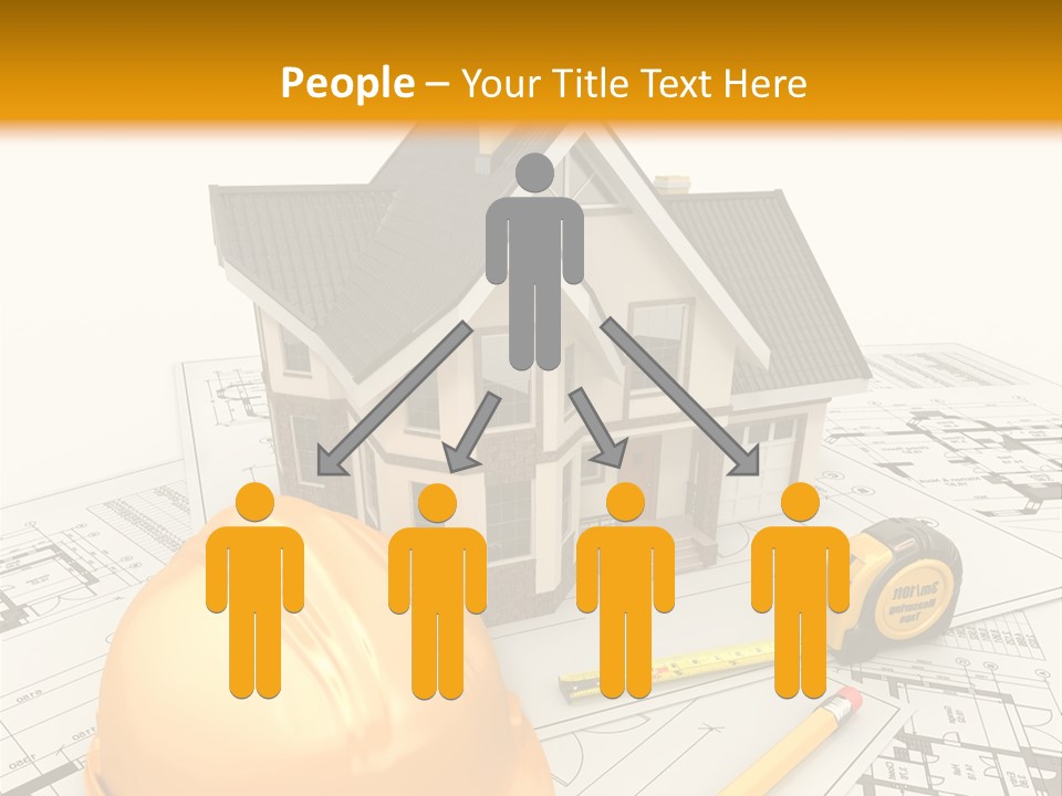 Measurement Built Facade PowerPoint Template