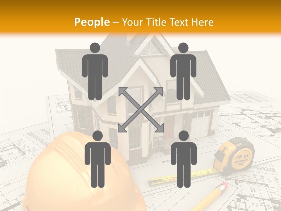 Measurement Built Facade PowerPoint Template