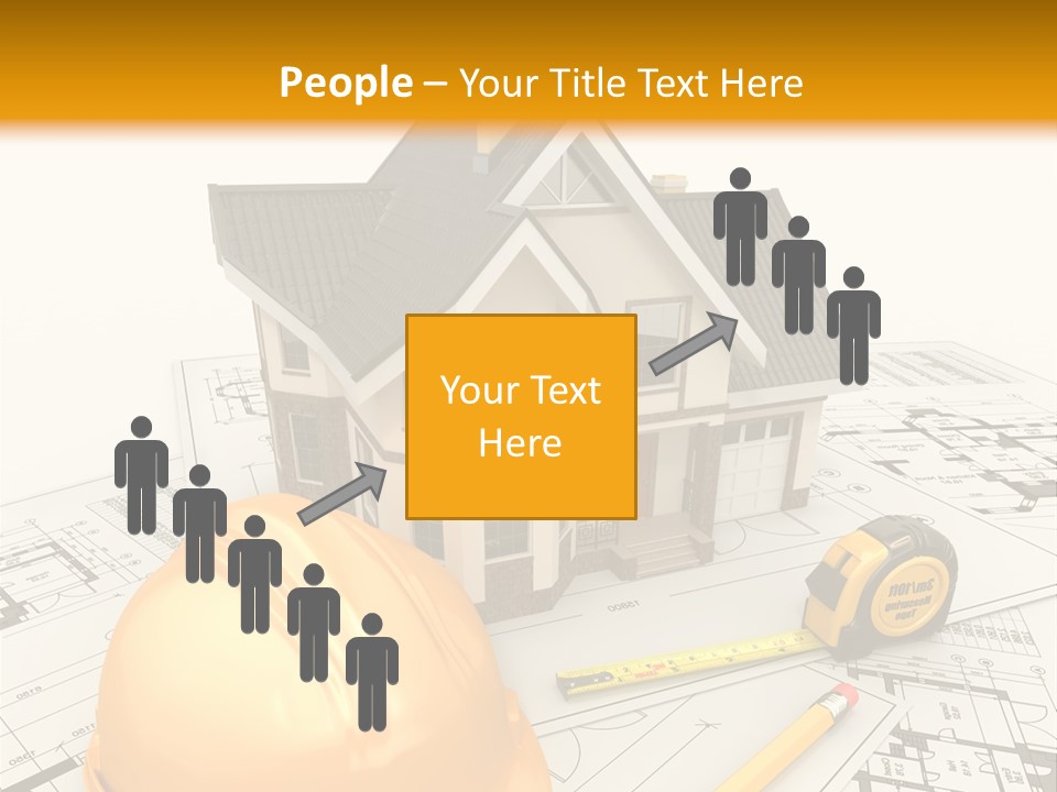 Measurement Built Facade PowerPoint Template