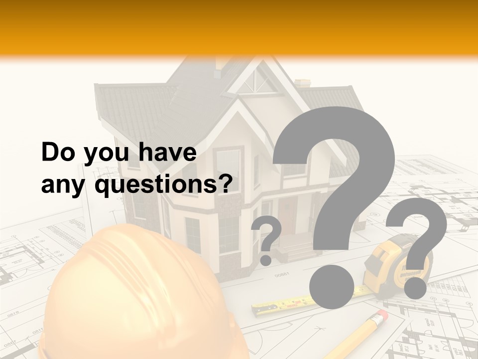 Measurement Built Facade PowerPoint Template